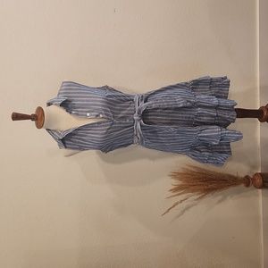 Forever 21 Striped Mini Chambray dress